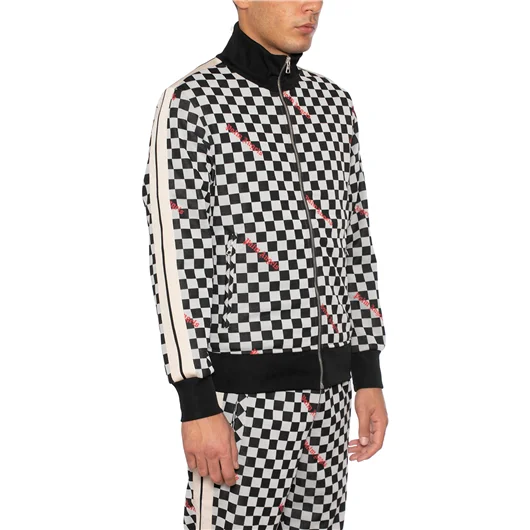 PALM ANGELS FELPA CLASSIC TRACK JQRD DAMIER Soddisfazione Garantita