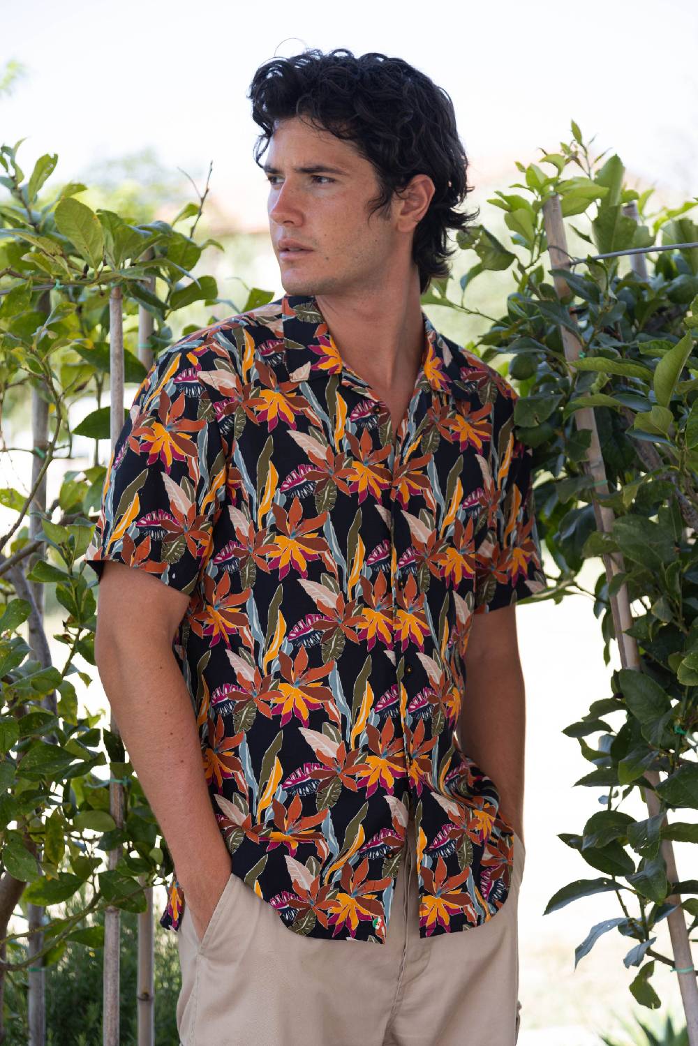 Poggianti Camicia uomo spring summer 24 CAPAVOLI-58-156 Vendita Calda