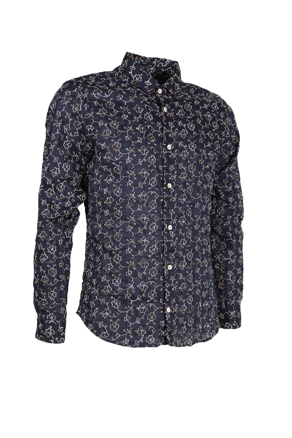 Poggianti Camicia uomo spring summer 24 FIRENZE-73F-233 Saldi Di Fabbrica