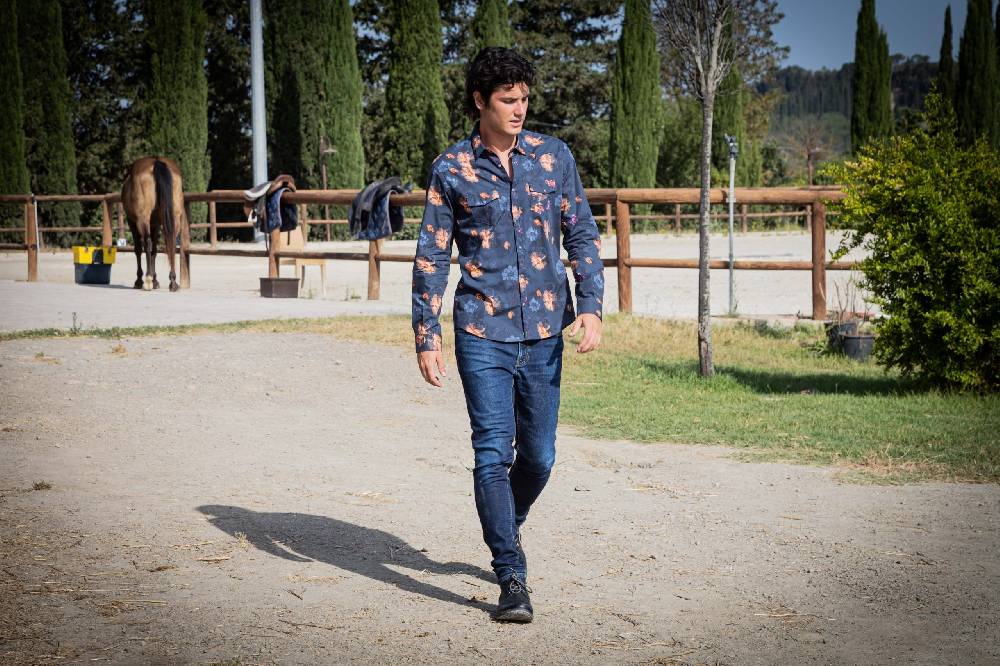 Poggianti Camicia uomo spring summer 24 BUD-73-525 Moda