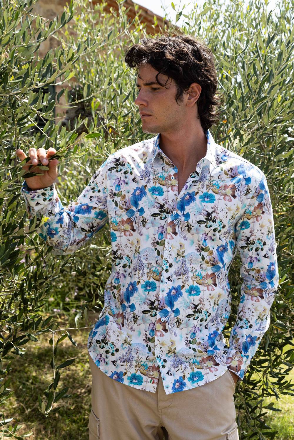 Poggianti Camicia uomo spring summer 24 FIRENZE-73F-130 Spedizione Gratuita