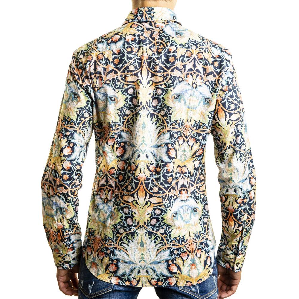 Poggianti Camicia fantasia collo francese Soddisfazione Garantita