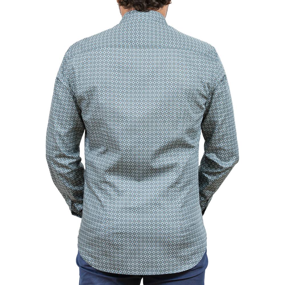 Poggianti Camicia fantasia collo francese Consegna Veloce