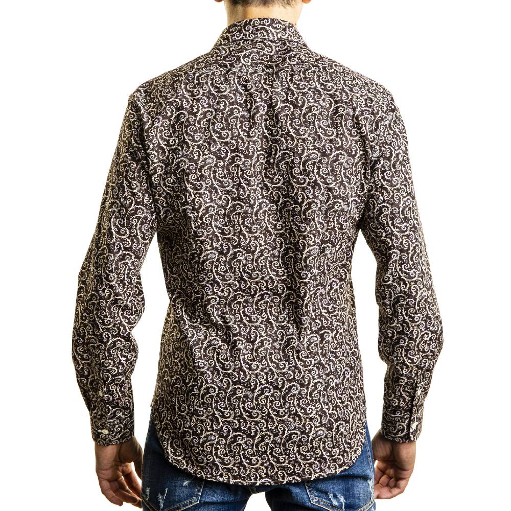 Poggianti Camicia fantasia collo classico Fino Al -60%