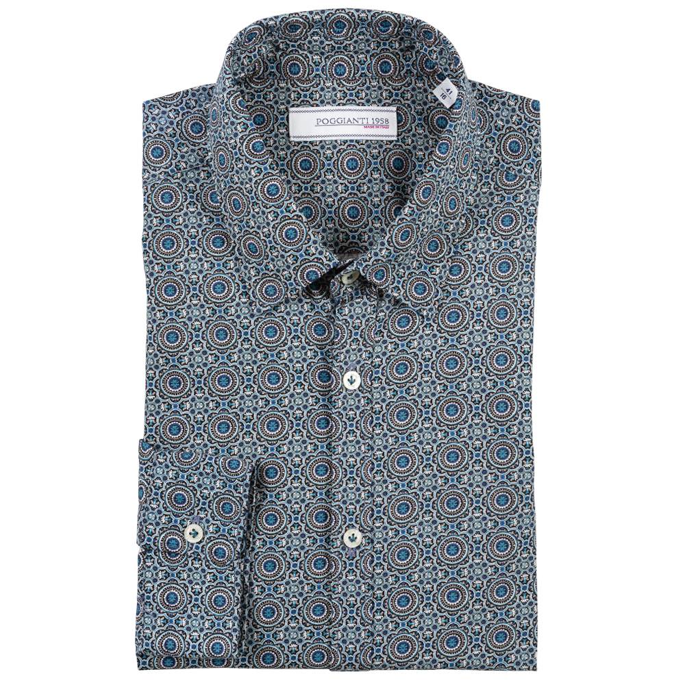 Poggianti Camicia fantasia collo piccolo Convenienza