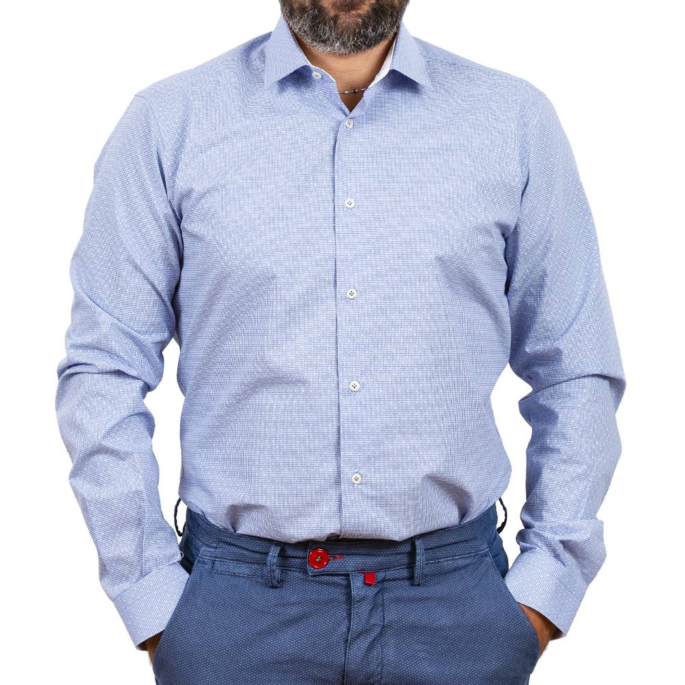 Poggianti Camicia classica con inserti bianchi Offerta