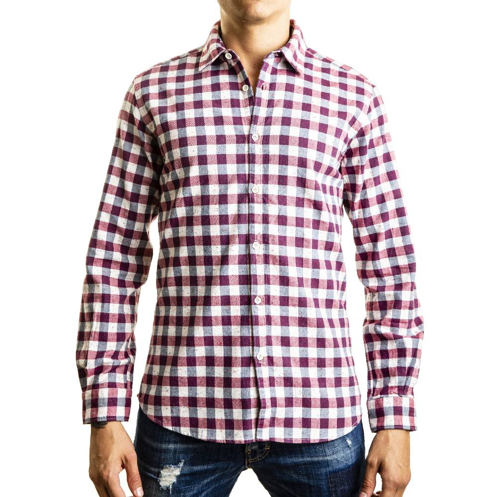 Poggianti Camicia Quadri in flanella Outlet