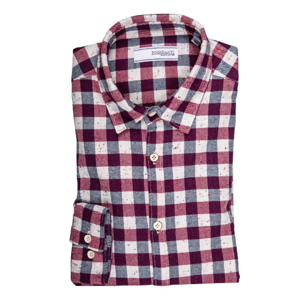 Poggianti Camicia Quadri in flanella Outlet