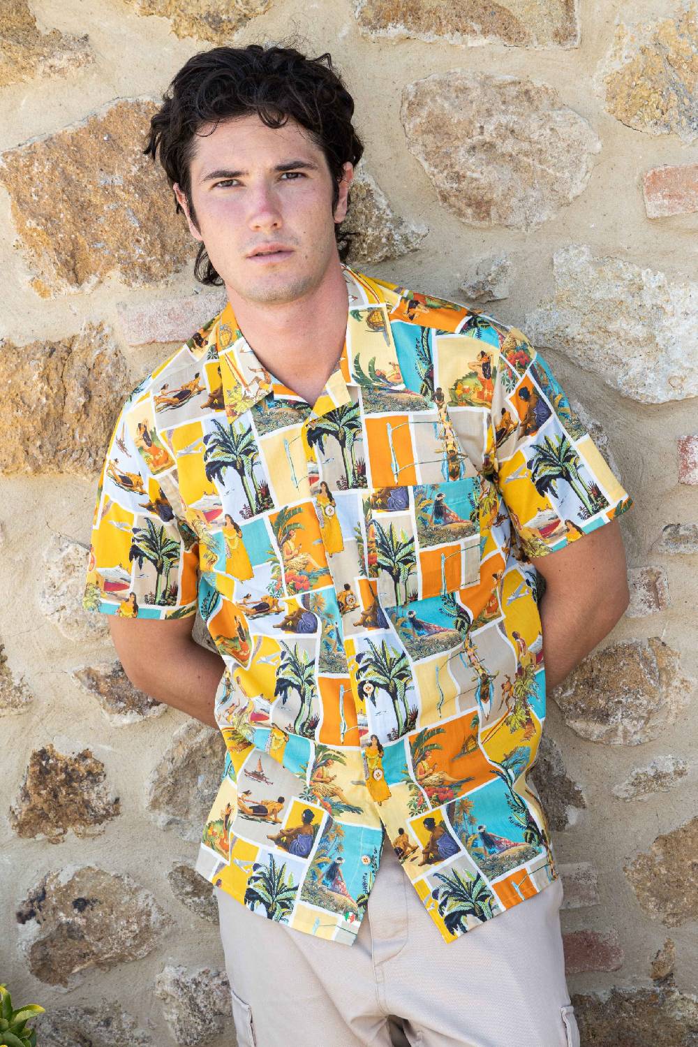 Poggianti Camicia uomo spring summer 24 OLENA-58-154 Saldi Di Fabbrica