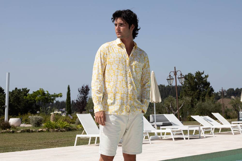 Poggianti Camicia uomo spring summer 24 PEROLLA-62F-119 Moda