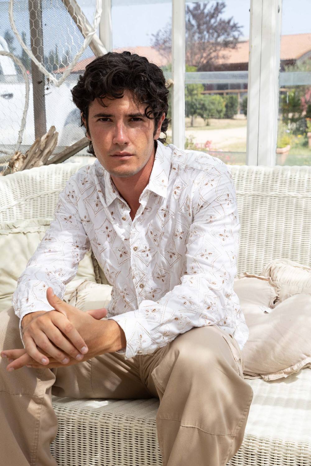 Poggianti Camicia uomo spring summer 24 FIRENZE-66F-212 Vendita