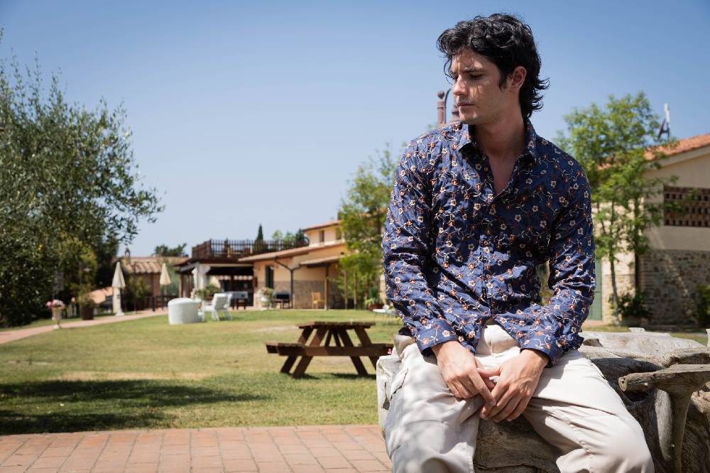 Poggianti Camicia uomo spring summer 24 FIRENZE-73F-218 Promozione