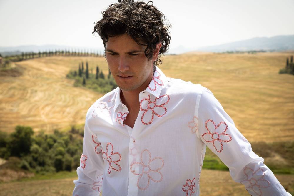 Poggianti Camicia uomo spring summer 24 FIRENZE-66F-241 Pezzi Unici