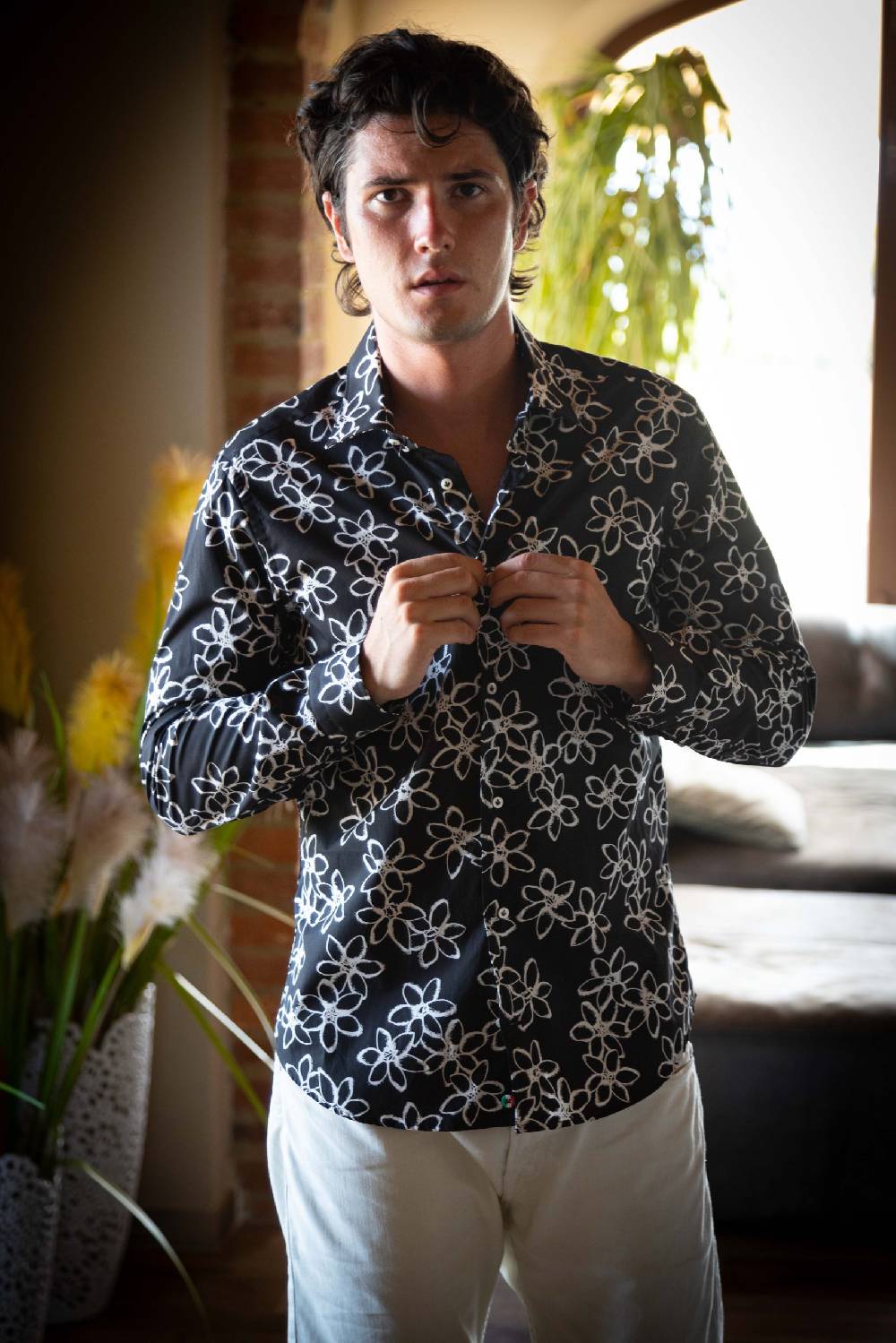 Poggianti Camicia uomo spring summer 24 FIRENZE-95-135 Negozi Online