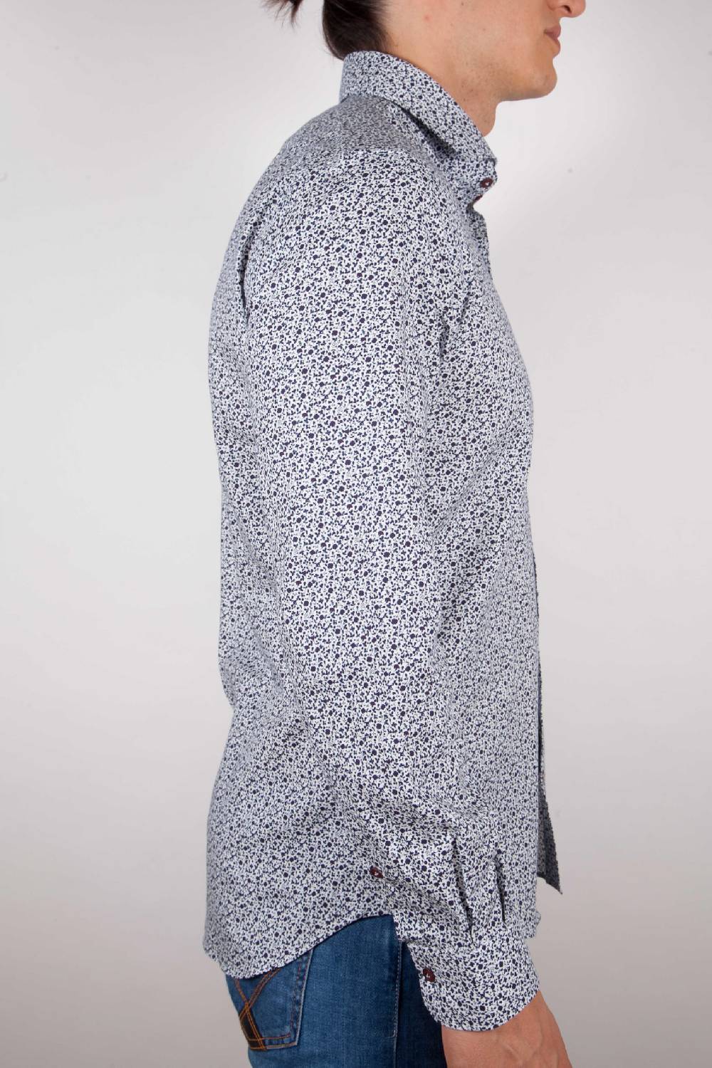 Poggianti Camicia Fantasia collo francese Fino Al -60%