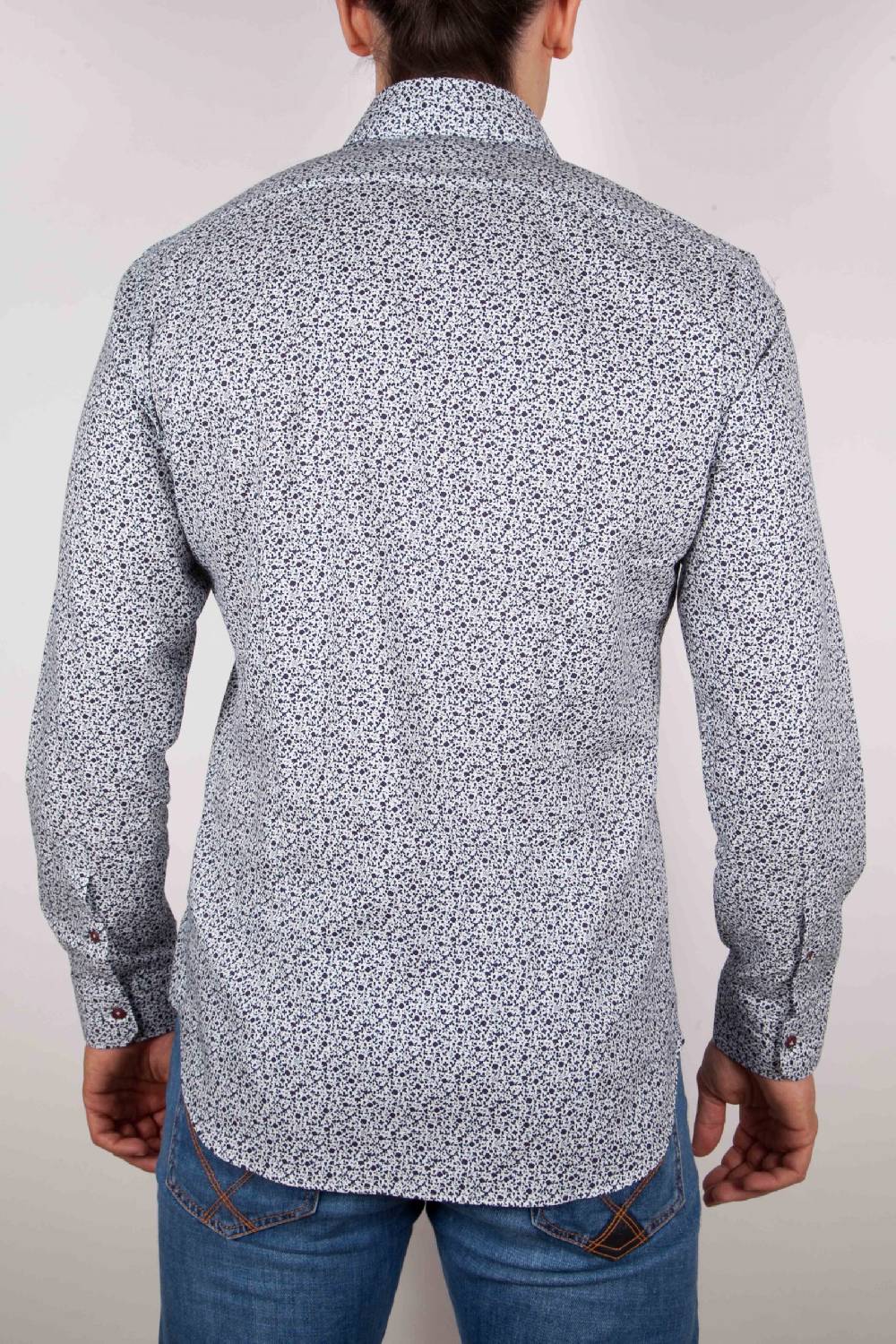Poggianti Camicia Fantasia collo francese Fino Al -60%