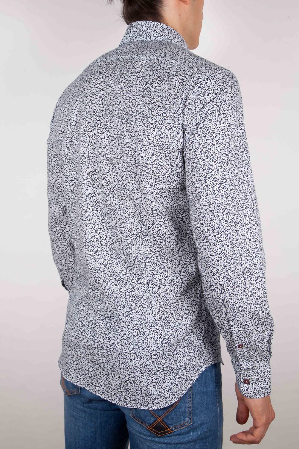 Poggianti Camicia Fantasia collo francese Fino Al -60%