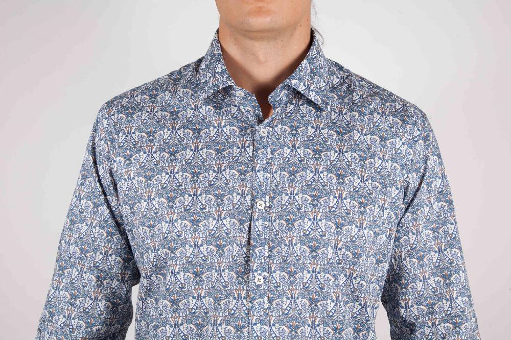 Poggianti Camicia Fantasia collo francese Shopping Online