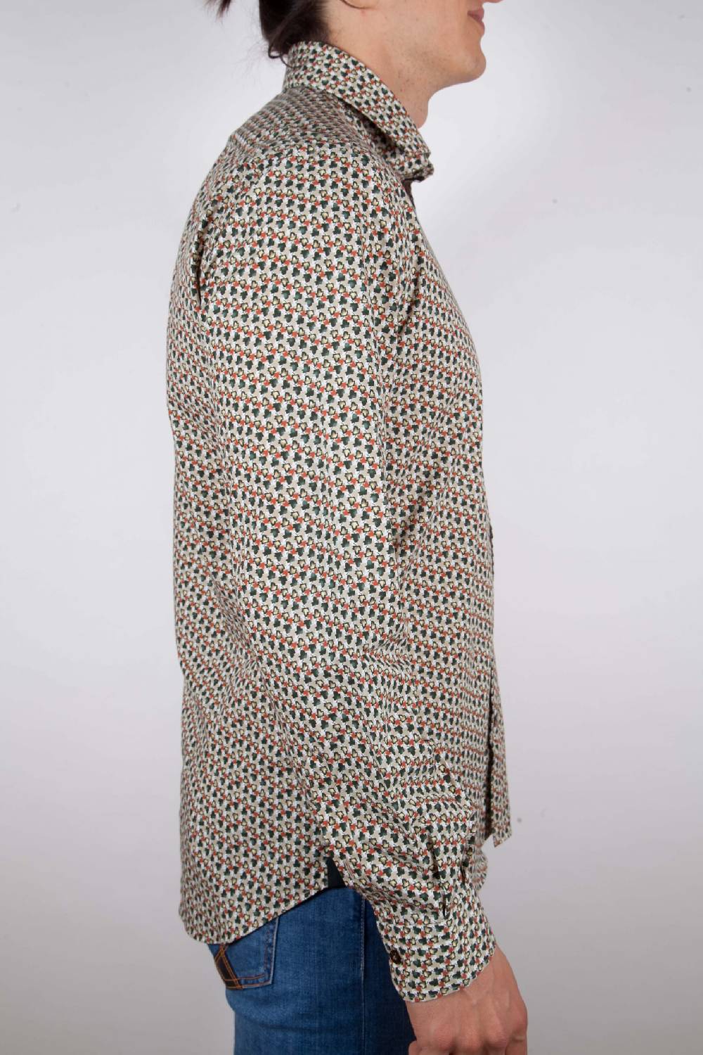Poggianti Camicia Fantasia collo francese Prezzo Ridotto