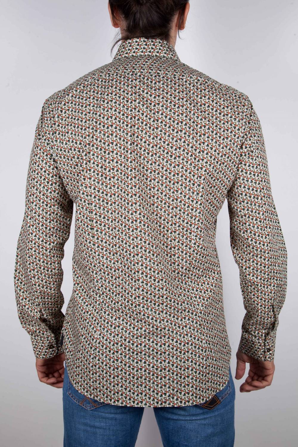 Poggianti Camicia Fantasia collo francese Prezzo Ridotto