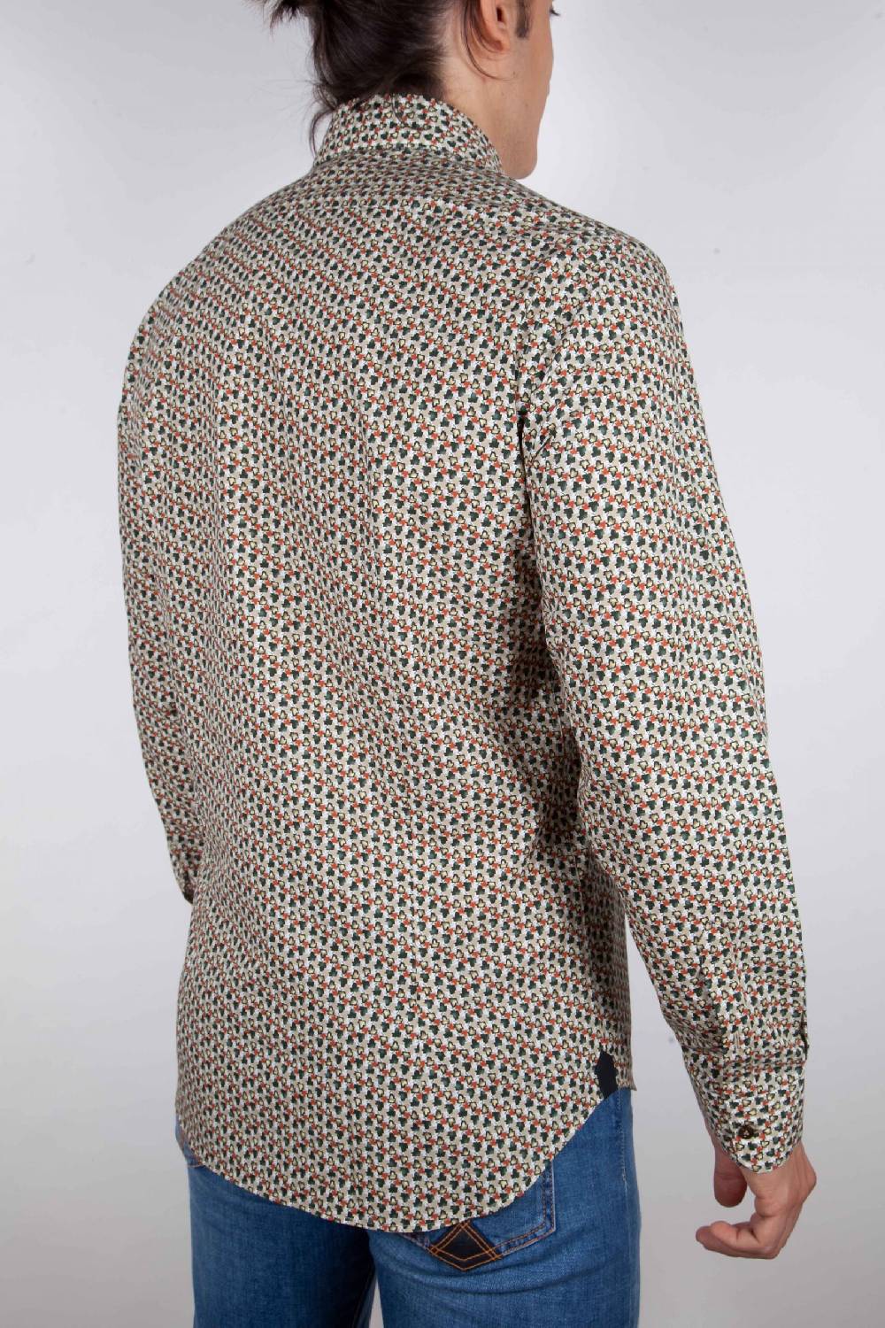 Poggianti Camicia Fantasia collo francese Prezzo Ridotto