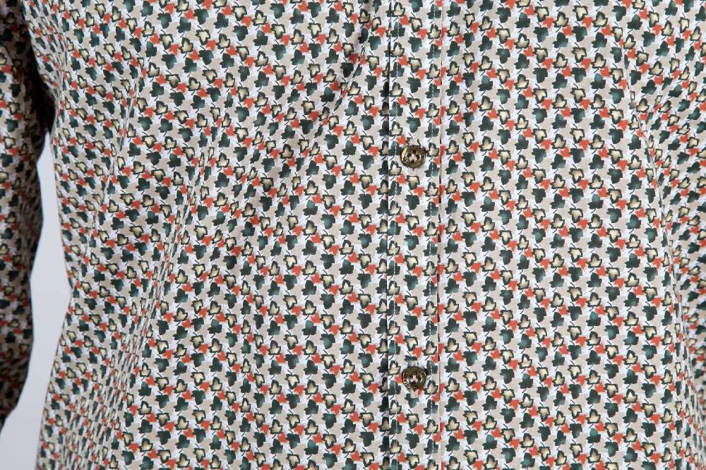Poggianti Camicia Fantasia collo francese Prezzo Ridotto