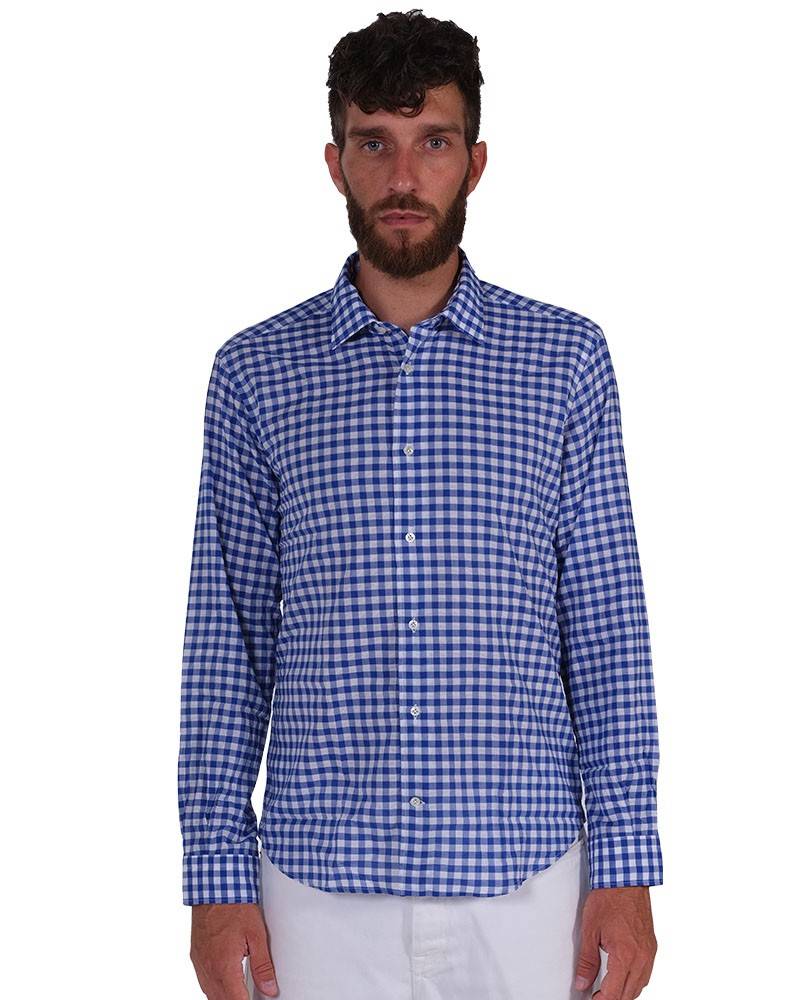 Poggianti Camicia quadri Collo Morbido Economico