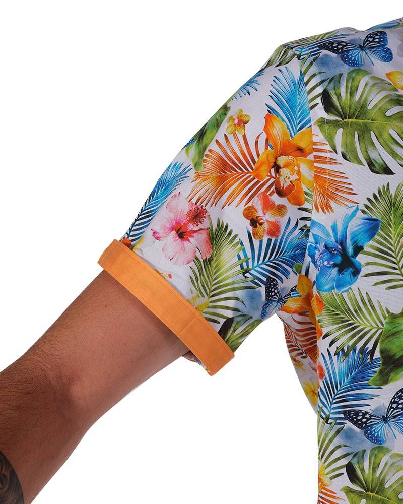 Poggianti Camicia Fantasia Collo Morbido Multicolore Saldi