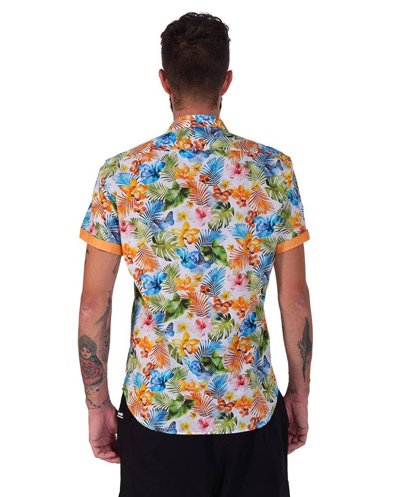 Poggianti Camicia Fantasia Collo Morbido Multicolore Saldi