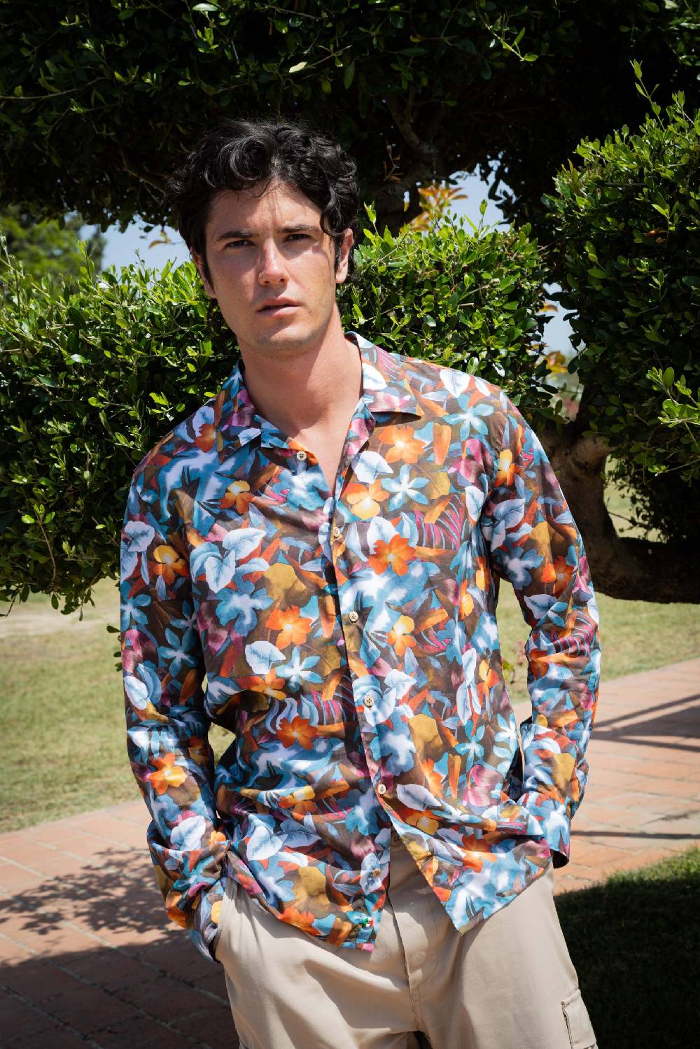 Poggianti Camicia uomo spring summer 24 CASCINA-58-157 Italy