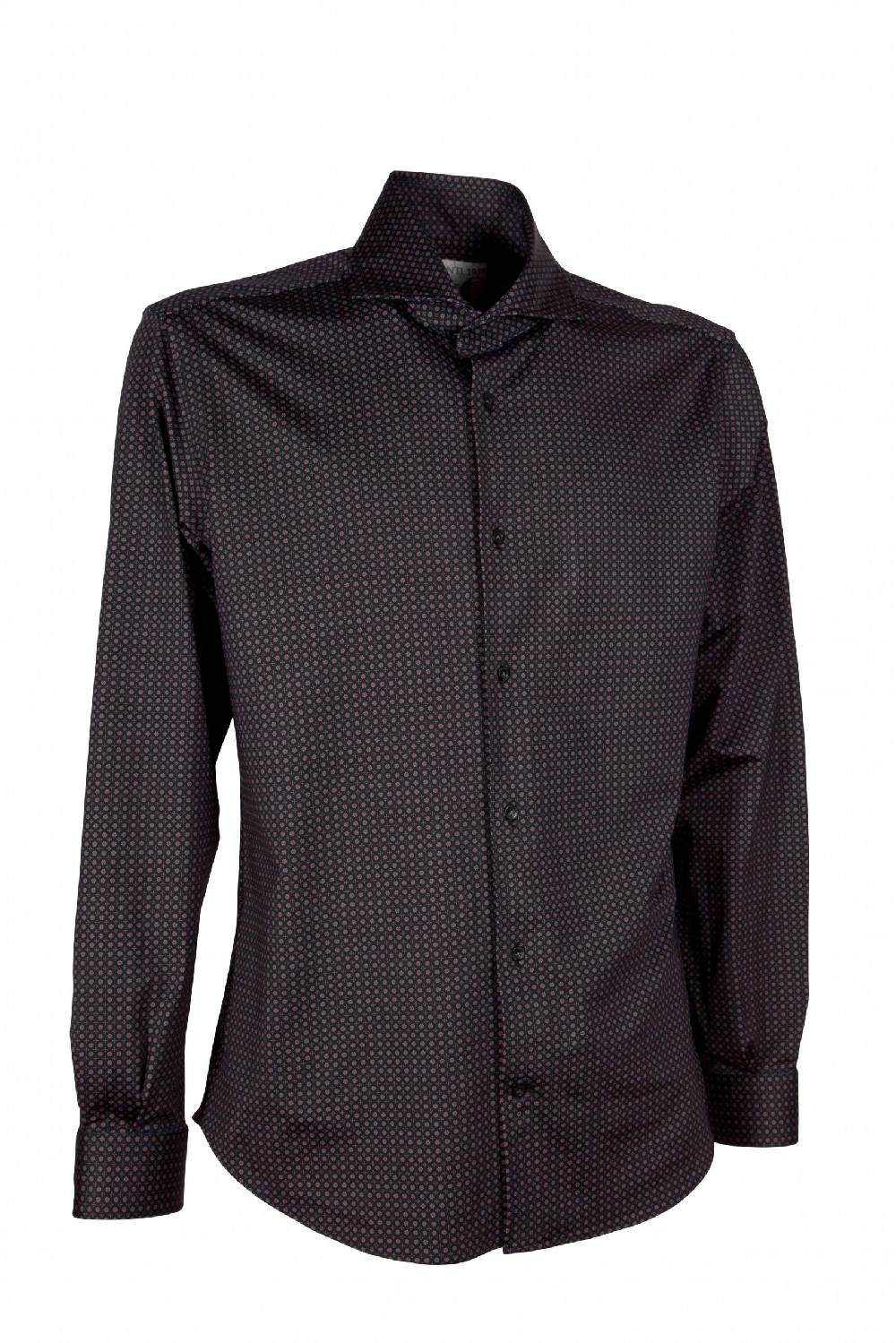 Poggianti Camicia uomo in tessuto tecnico con stampa piccola ACTIVE 31-187-03 Nuovo