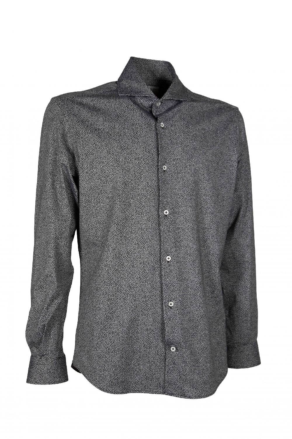 Poggianti Camicia uomo in tessuto tecnico con stampa piccola ACTIVE 31-186-03 Qualità