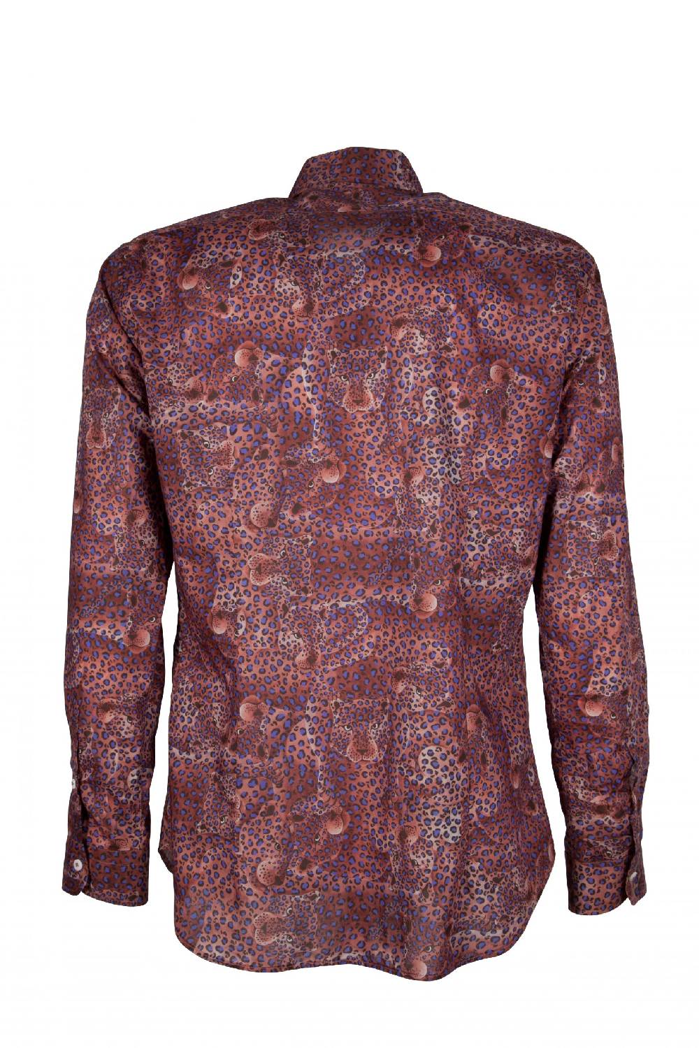 Poggianti Camicia uomo in cotone Liberty con stampa animali PISA-60F-155-01 Vendita