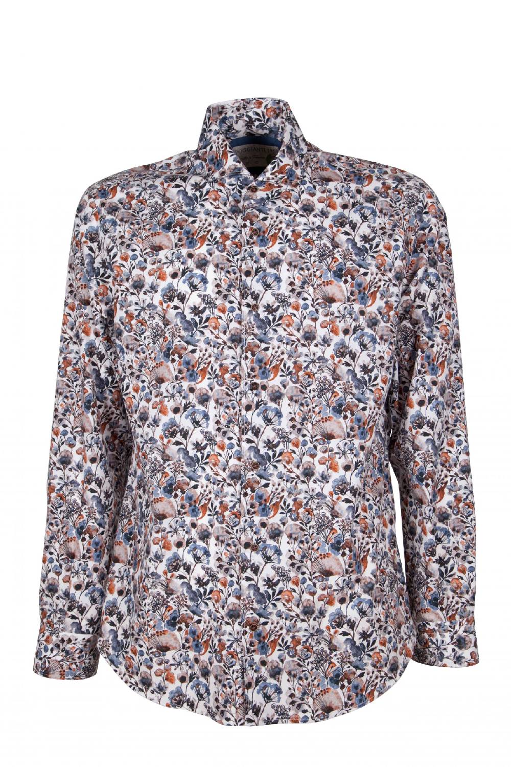 Poggianti Camicia uomo cotone con stampa floreale SIGNA-65-146-01 Fino Al -60%