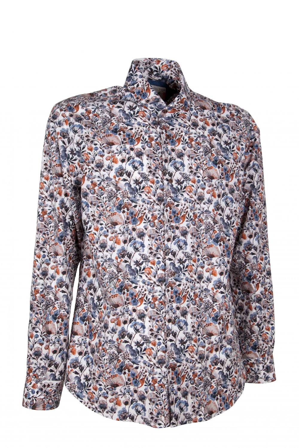Poggianti Camicia uomo cotone con stampa floreale SIGNA-65-146-01 Fino Al -60%