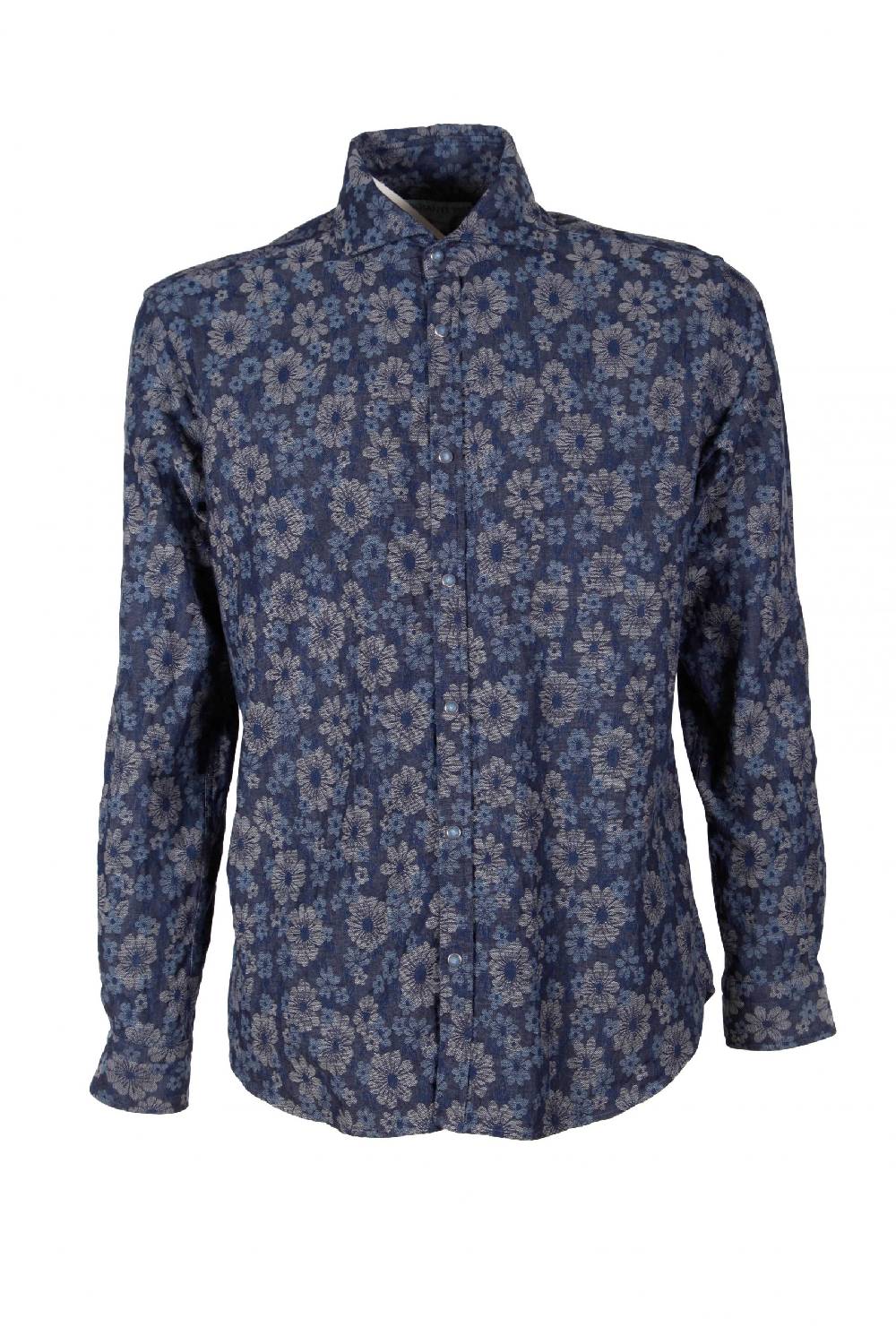 Poggianti Camicia uomo in Denim Jacquard PISA-31W-237-01 Presa