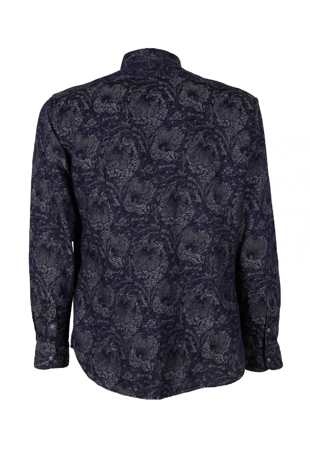 Poggianti Camicia uomo in Denim Jacquard LEGOLI-66-235-01 Sconto
