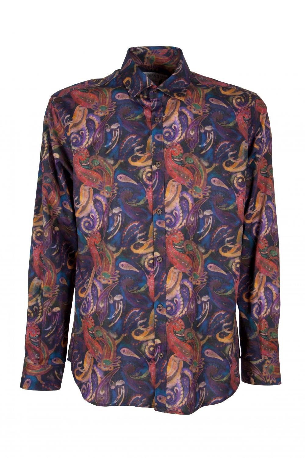 Poggianti Camicia uomo stretch con stampa Paisley PISA-73-163-01 Hotsell