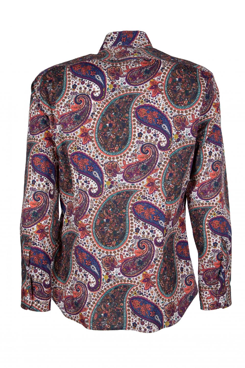 Poggianti Camicia uomo stretch con stampa Paisley PISA-31F-161-01 Vendita Economica
