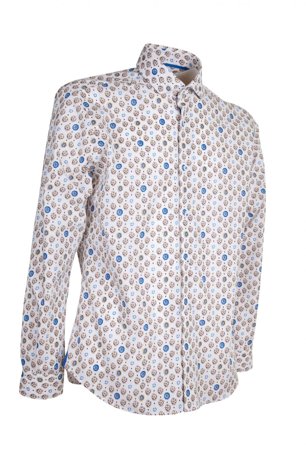 Poggianti Camicia Fantasia BUCINE-62M-712-02 Nuova