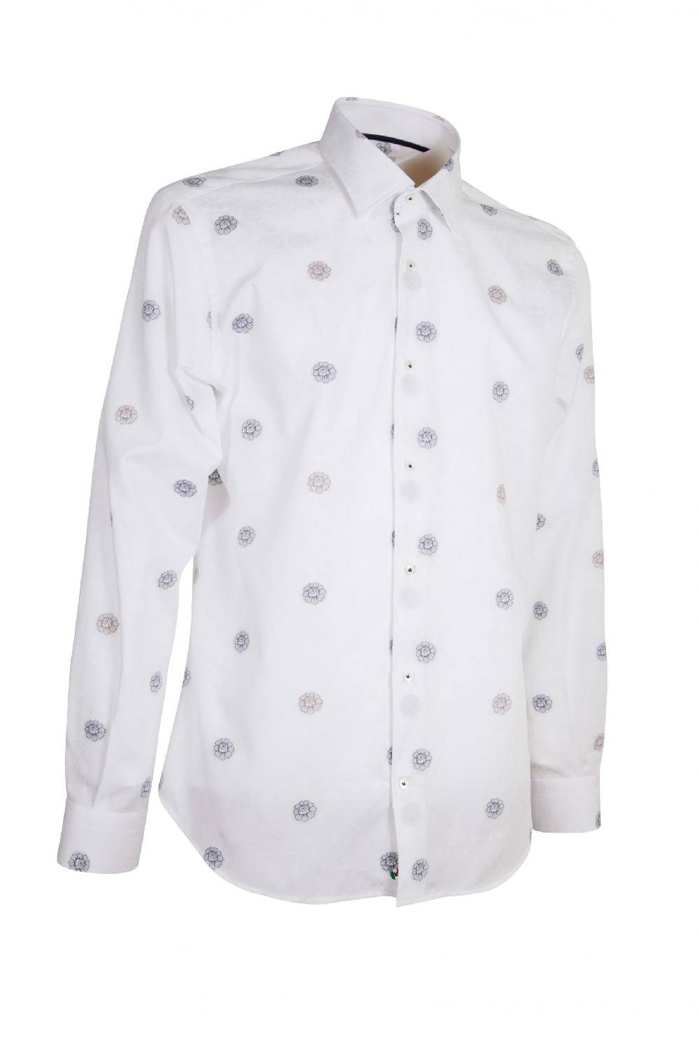 Poggianti Camicia Fil Coupe’ BUTI-95-704-01 Nuovo