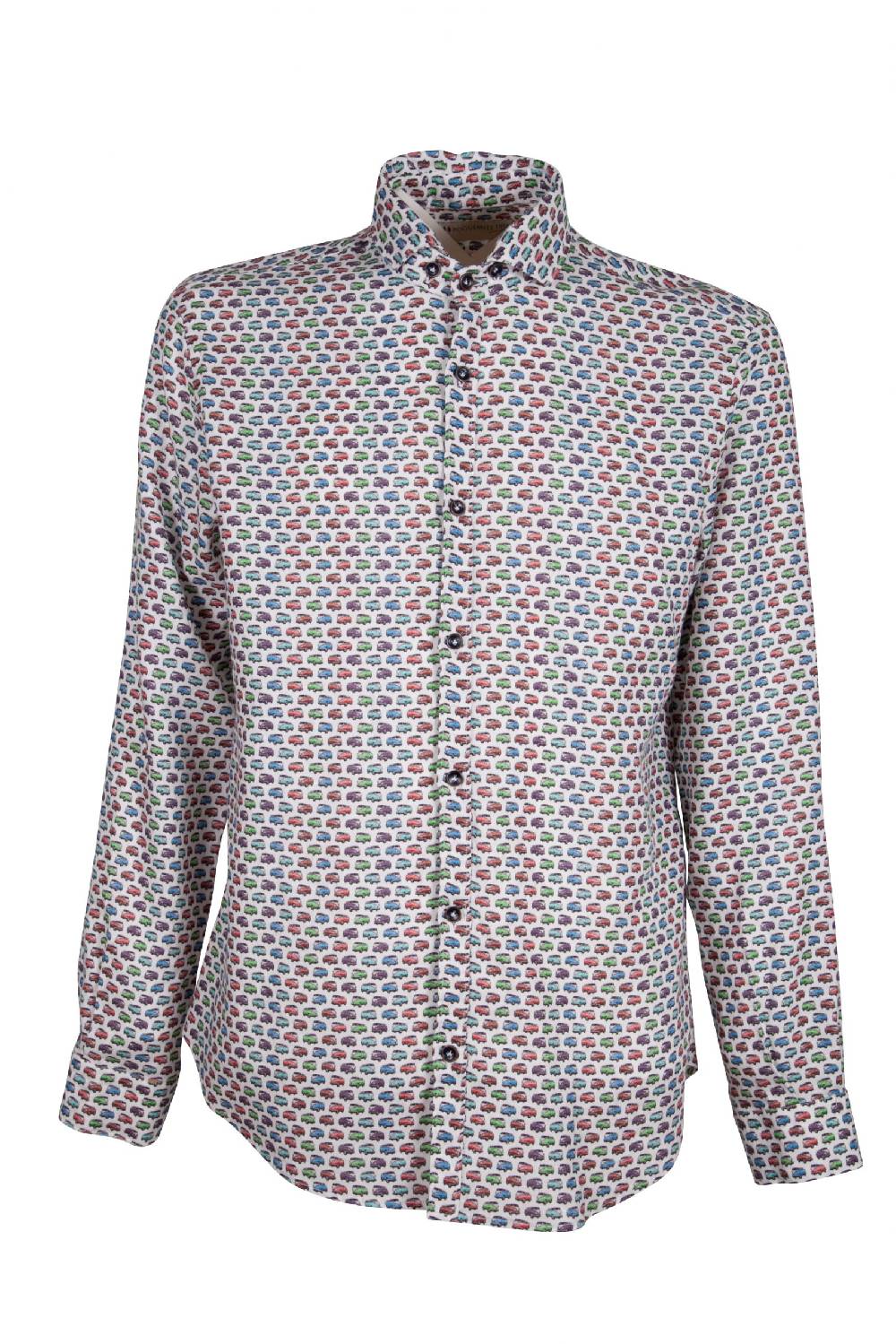 Poggianti Camicia Fantasia RIBOLLA-72-794-02 Qualità Garantita
