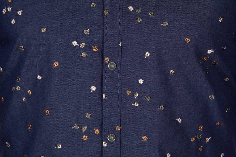 Poggianti Camicia in Denim con ricami PISA-62-607 Soddisfazione Garantita