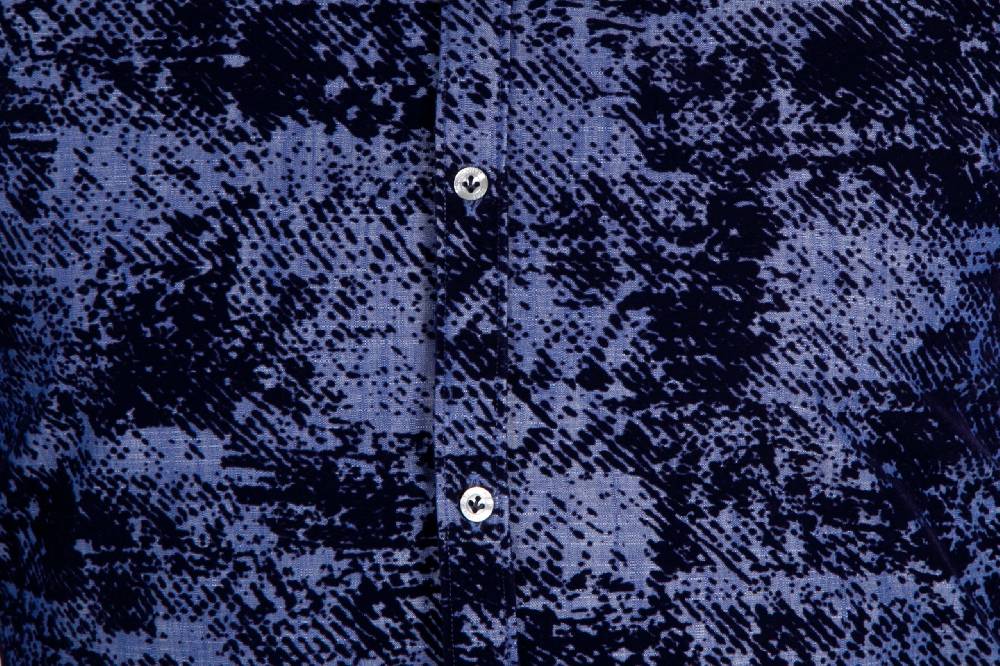 Poggianti Camicia in denim con floccato PISA-66-602-01 Fino Al -60%