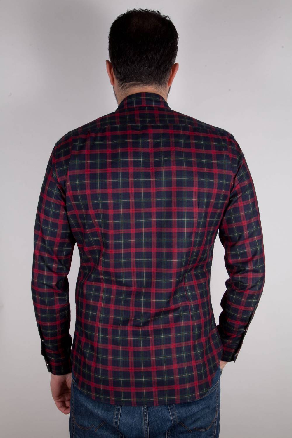 Poggianti Camicia a quadri con tasca ARDENZA-64-574-03 Prezzo Ridotto