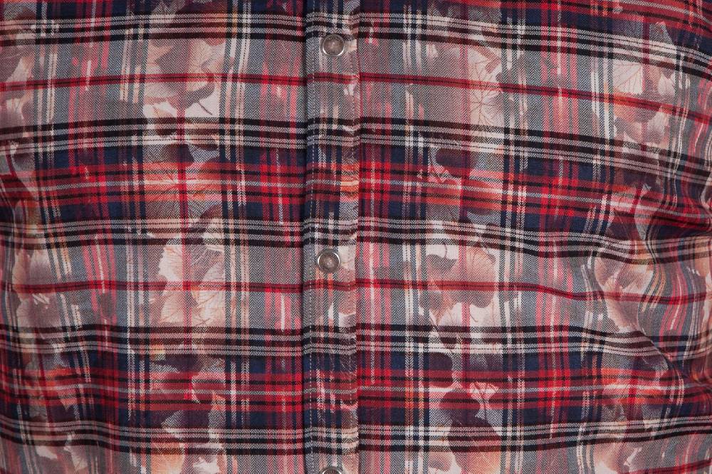 Poggianti Camicia a quadri con stampa PRUNO-66-571-01 Convenienza