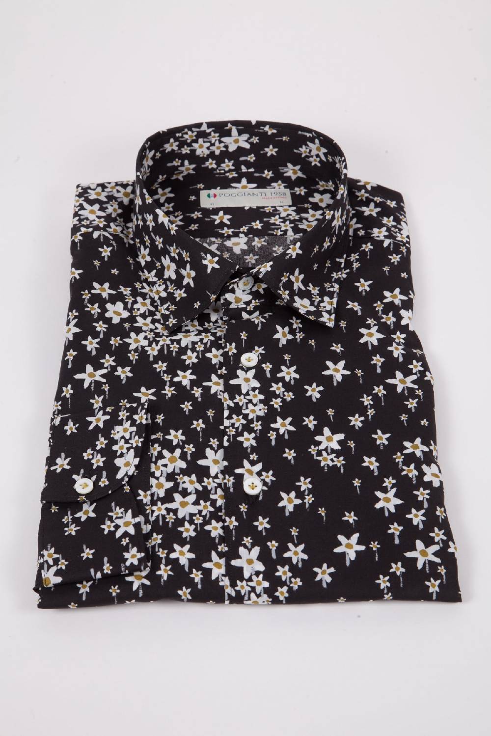 Poggianti Camicia con stampa floreale FIRENZE-UBBF-555-02 Sconto