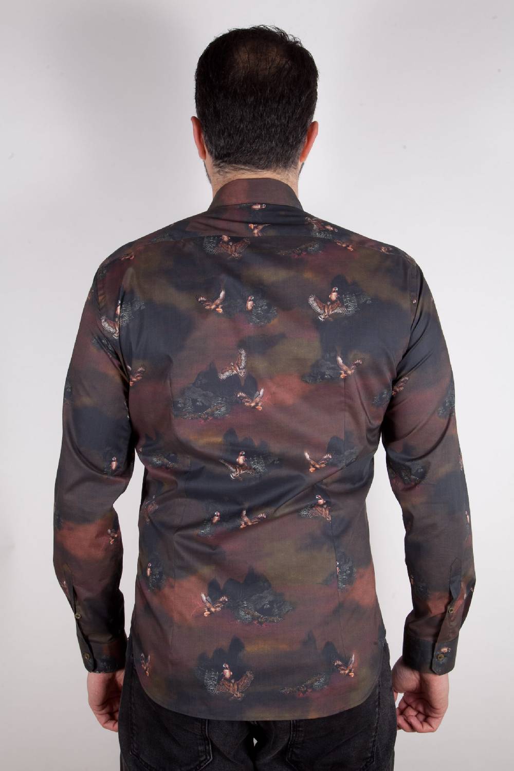 Poggianti Camicia con stampa PISA-73-548-01 Economico