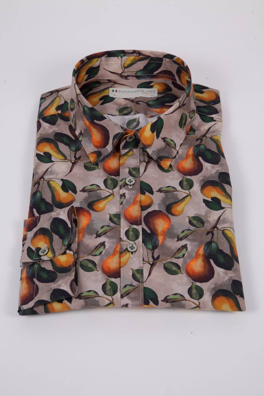 Poggianti Camicia con stampa frutta PISA-66F-536-01 Online