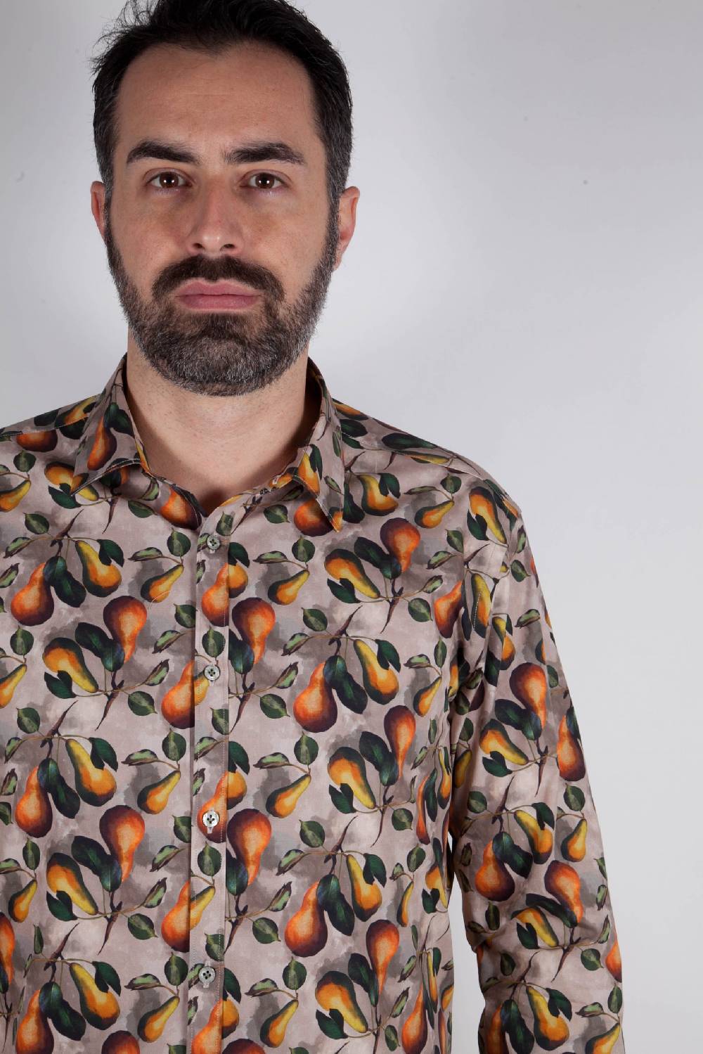 Poggianti Camicia con stampa frutta PISA-66F-536-01 Online